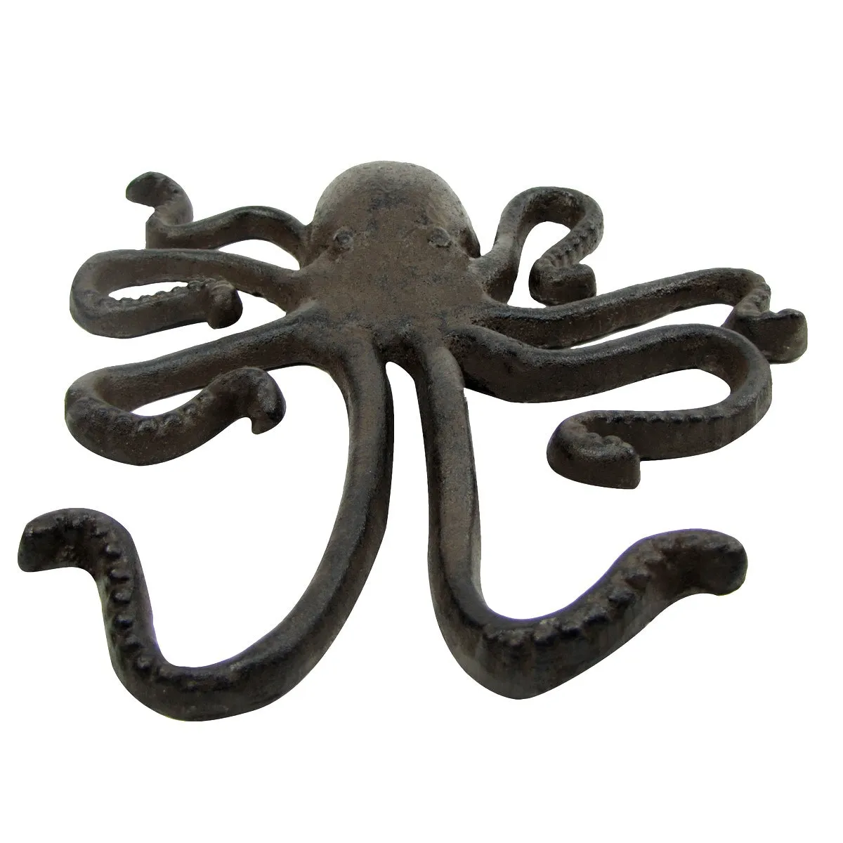 Large Metal Wall Mount Octopus Towel hooks Plaque Decor