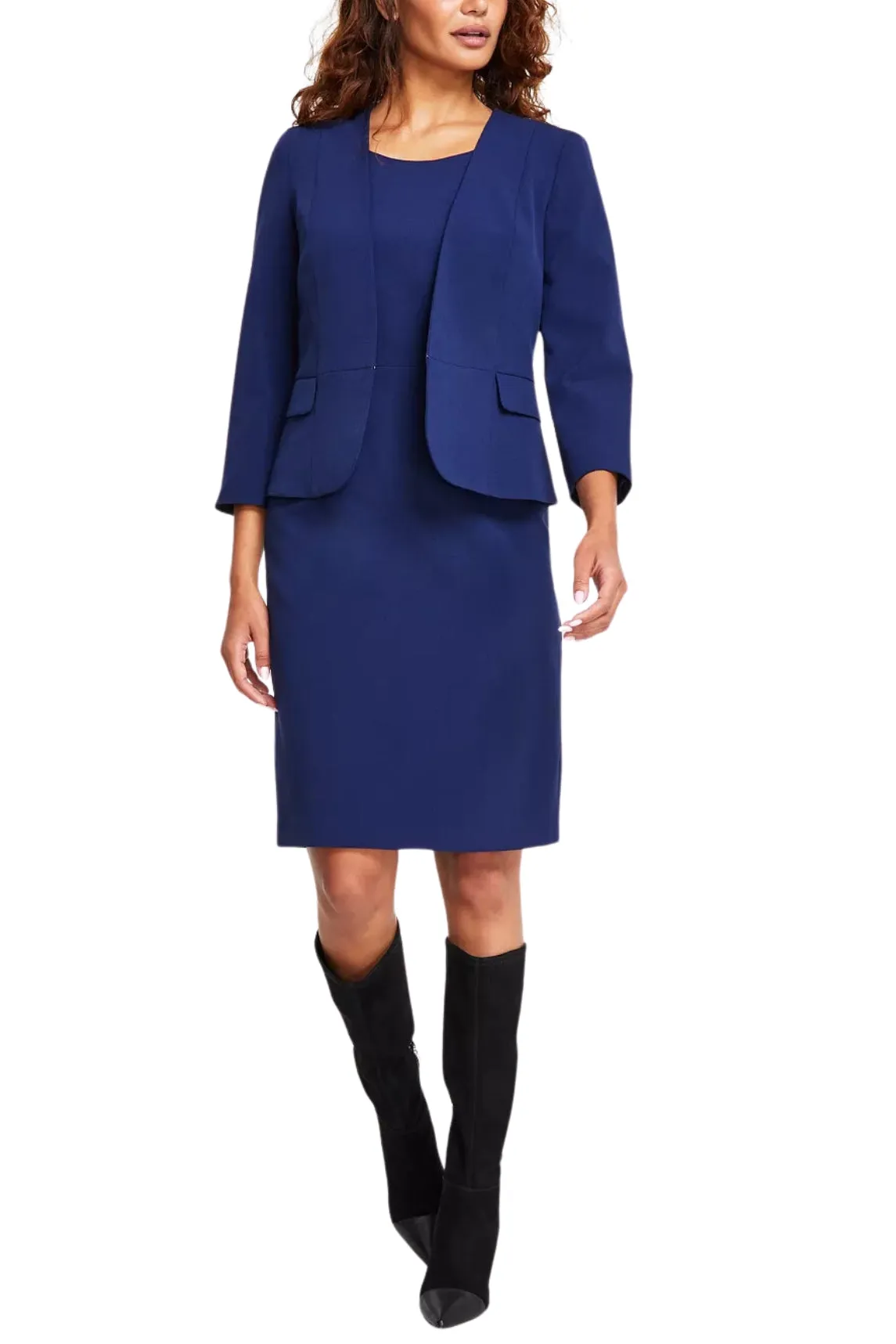 Le Suit Crepe Jacket/Dress Suit ( Petite )