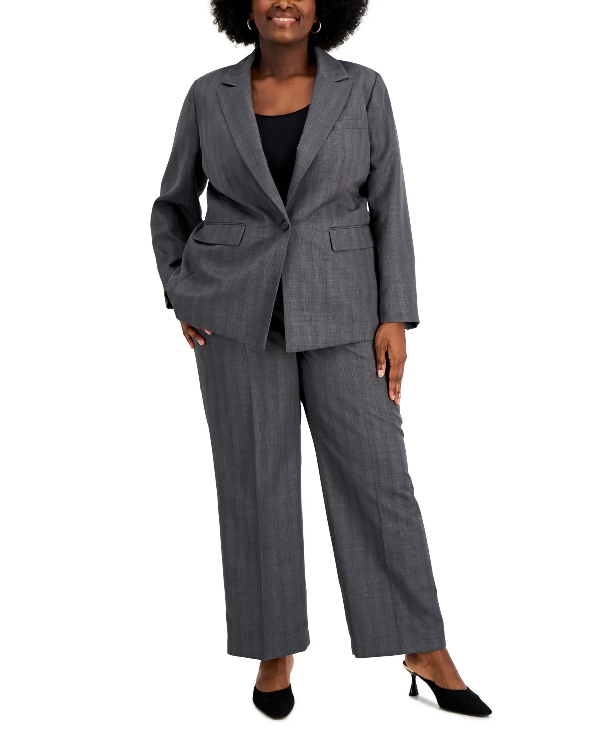 Le Suit Plus Size Straight-Leg Pantsuit ( Plus Size )