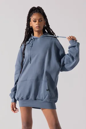 Long Cloud Hoodie - Blue Steel