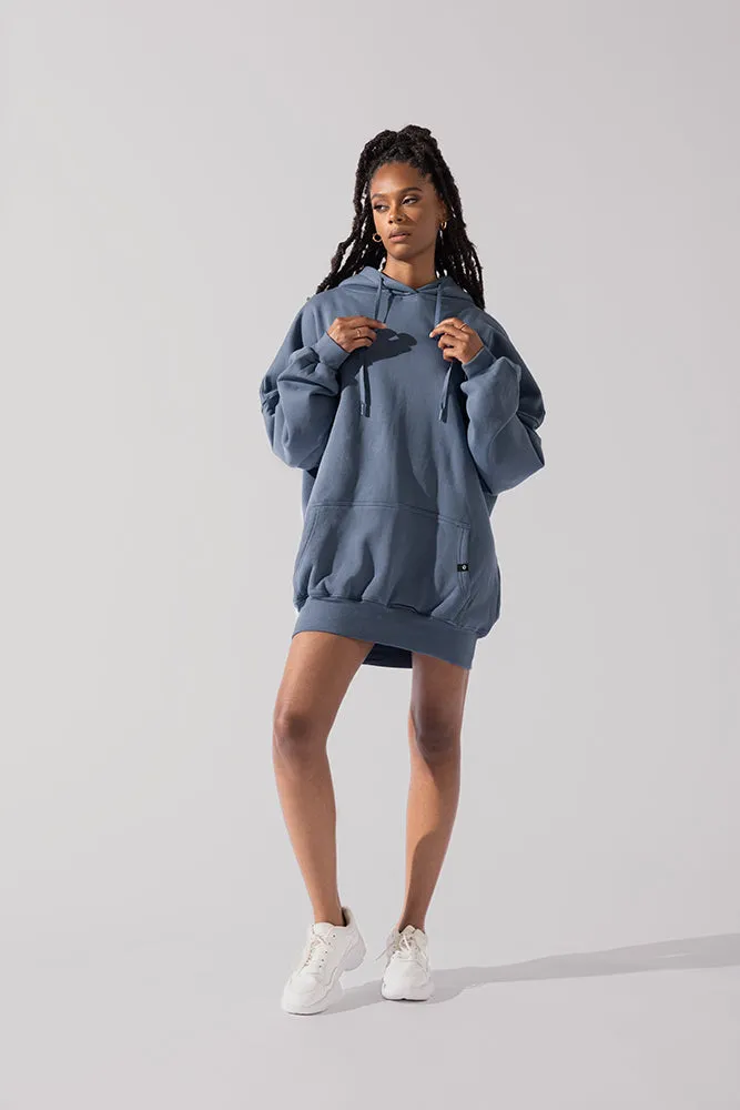 Long Cloud Hoodie - Blue Steel