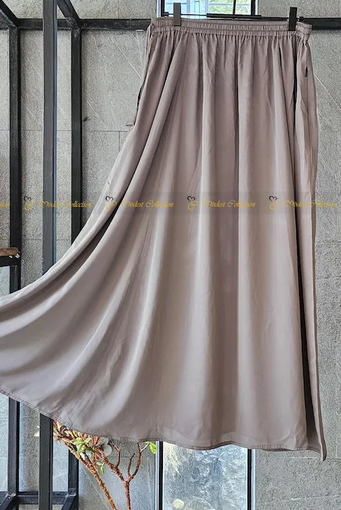 Long Skirt Taupe