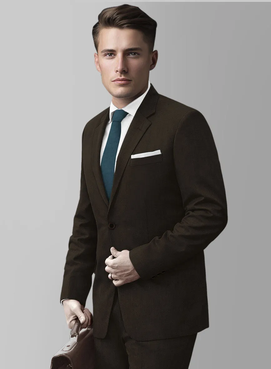 Marco Stretch Deep Brown Wool Suit