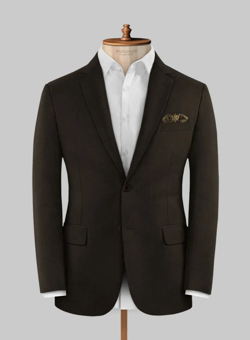 Marco Stretch Deep Brown Wool Suit