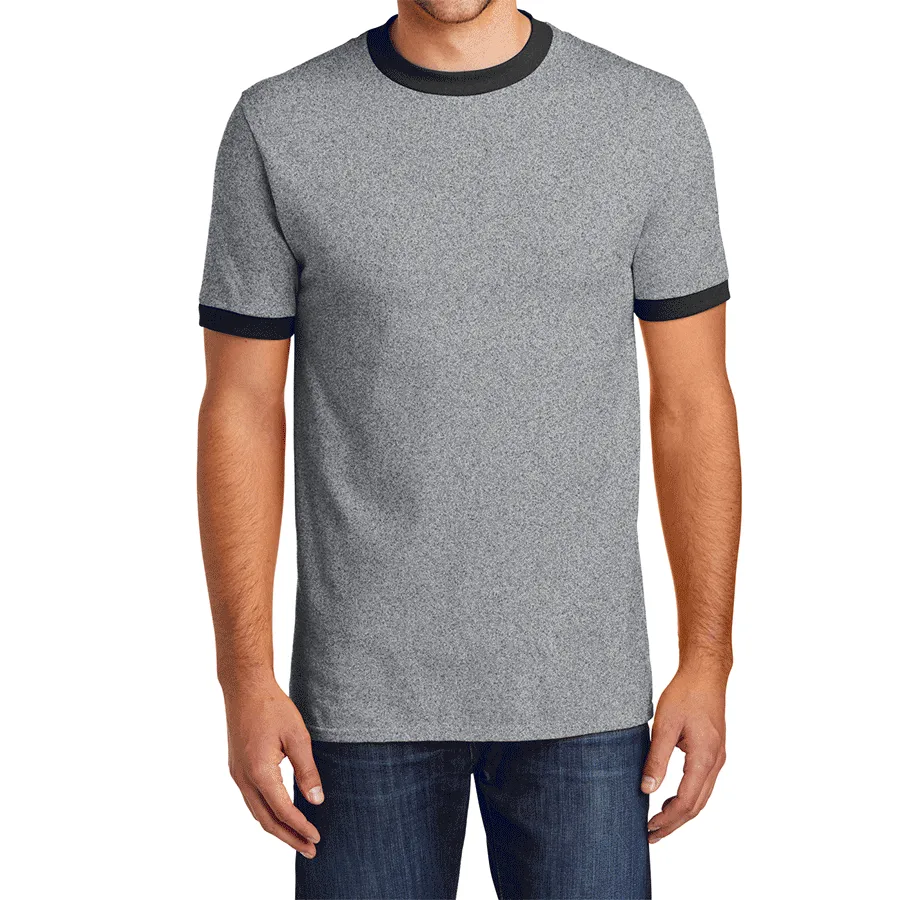 Men's Short Sleeve Core Cotton Soft Classic Ringer Tee