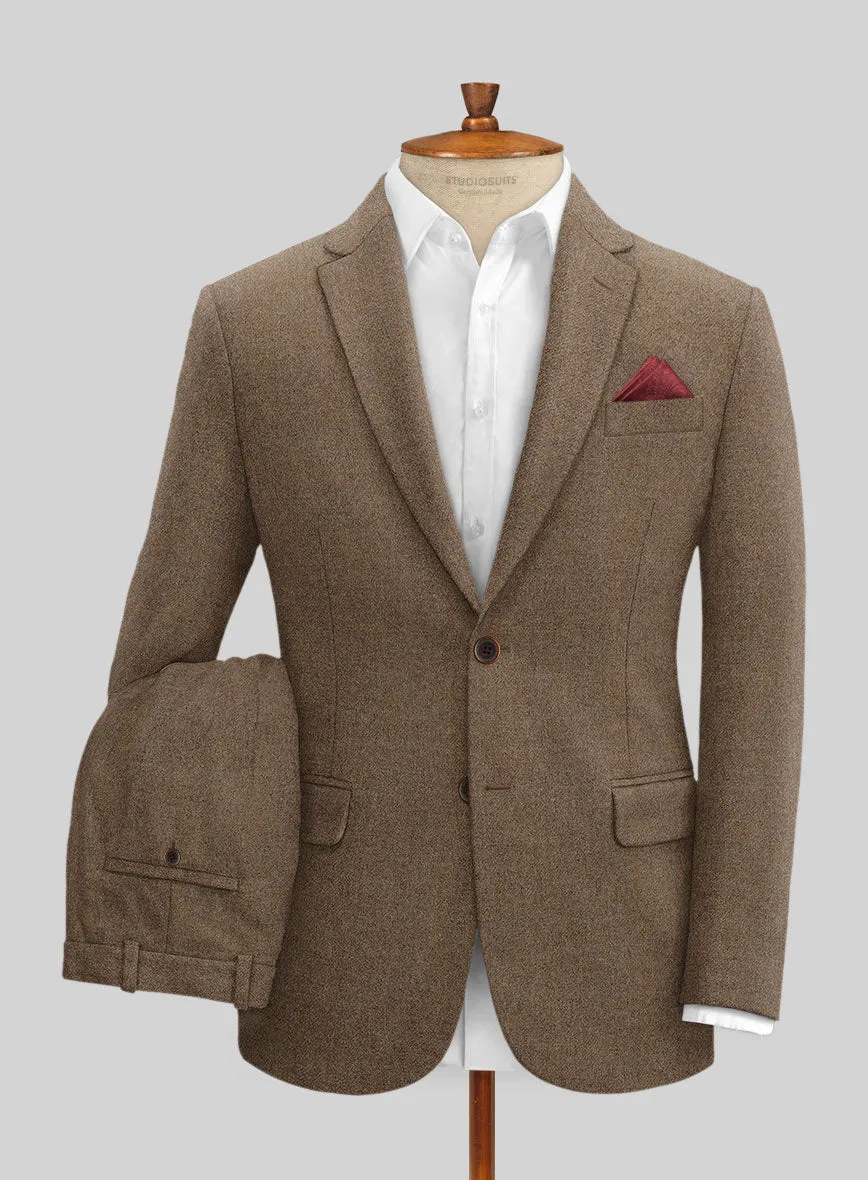 Naples Oak Wood Tweed Suit