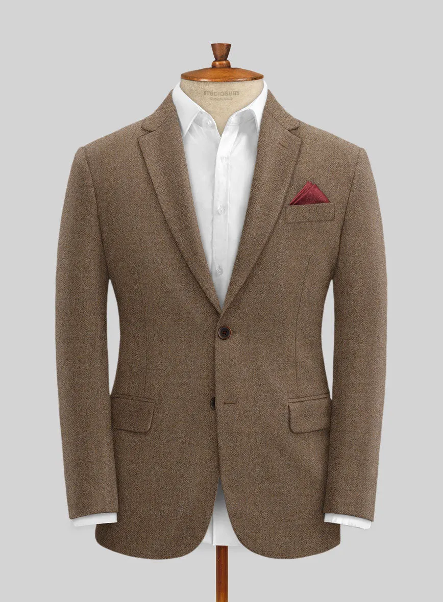 Naples Oak Wood Tweed Suit