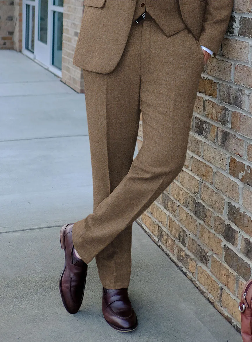 Naples Oak Wood Tweed Suit