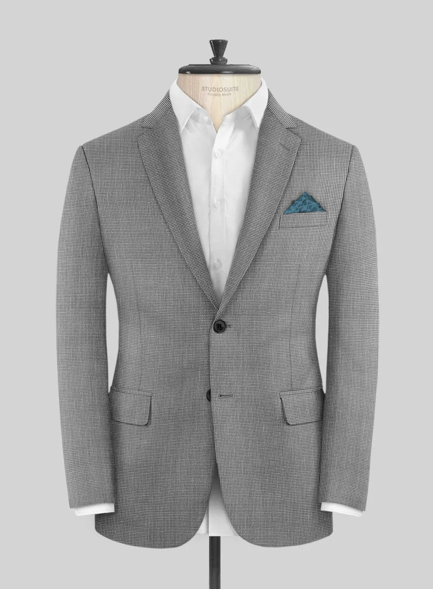 Napolean Costa Mini Houndstooth Gray Wool Suit