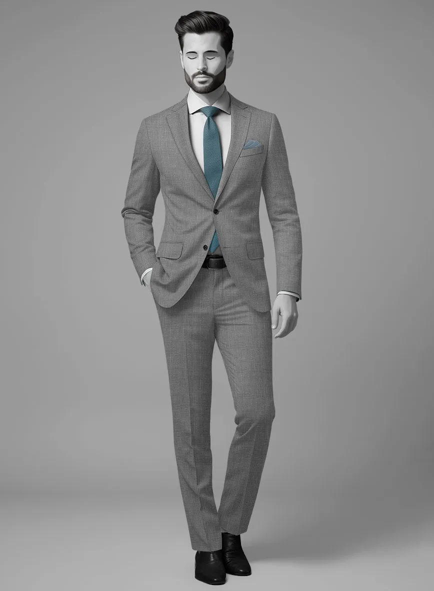 Napolean Costa Mini Houndstooth Gray Wool Suit