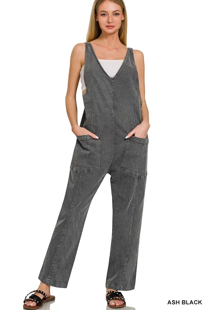 Newbury Overalls in Ash Black