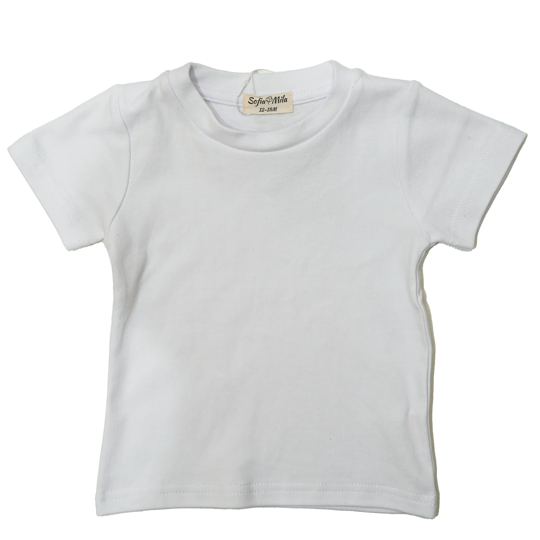 Organic Cotton Short Sleeve T-Shirt For Babies and Kids