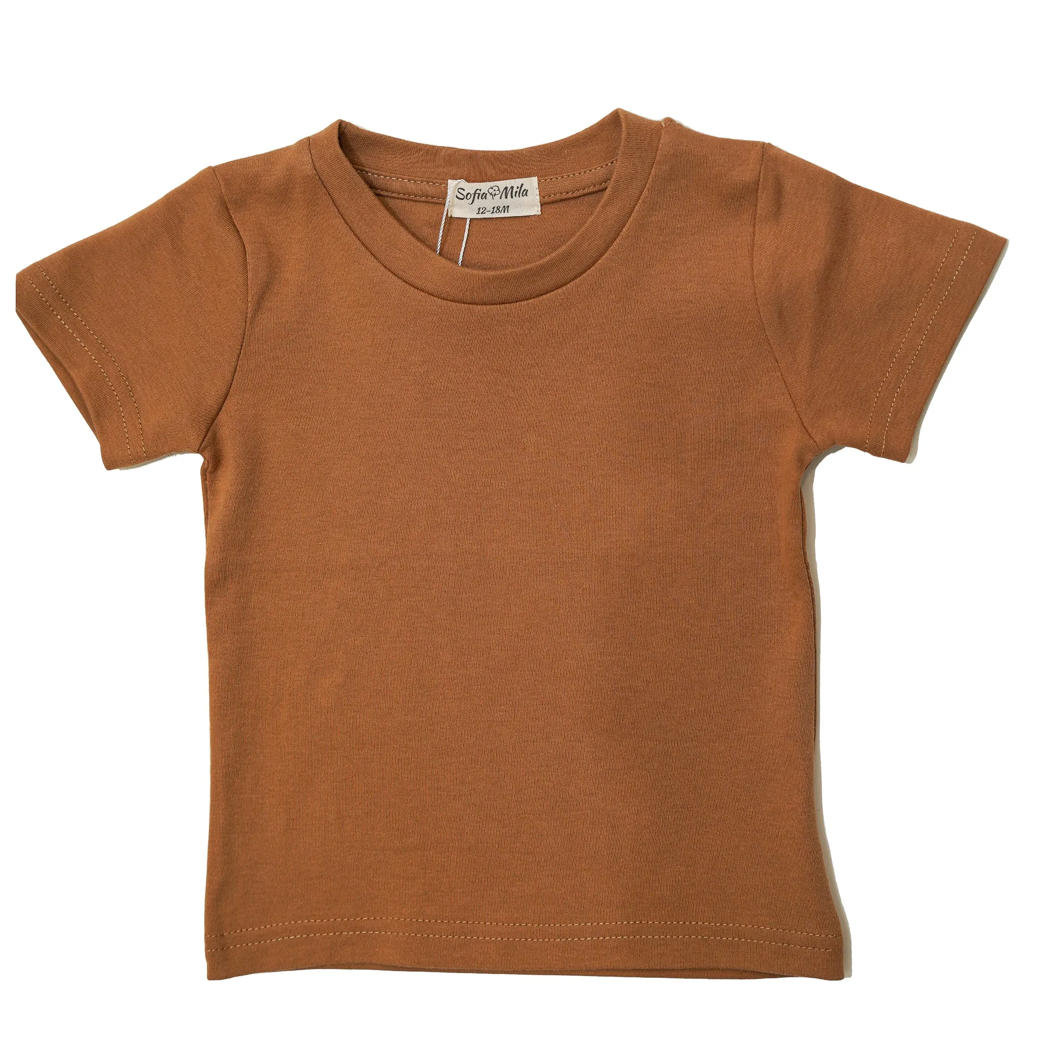 Organic Cotton Short Sleeve T-Shirt For Babies and Kids