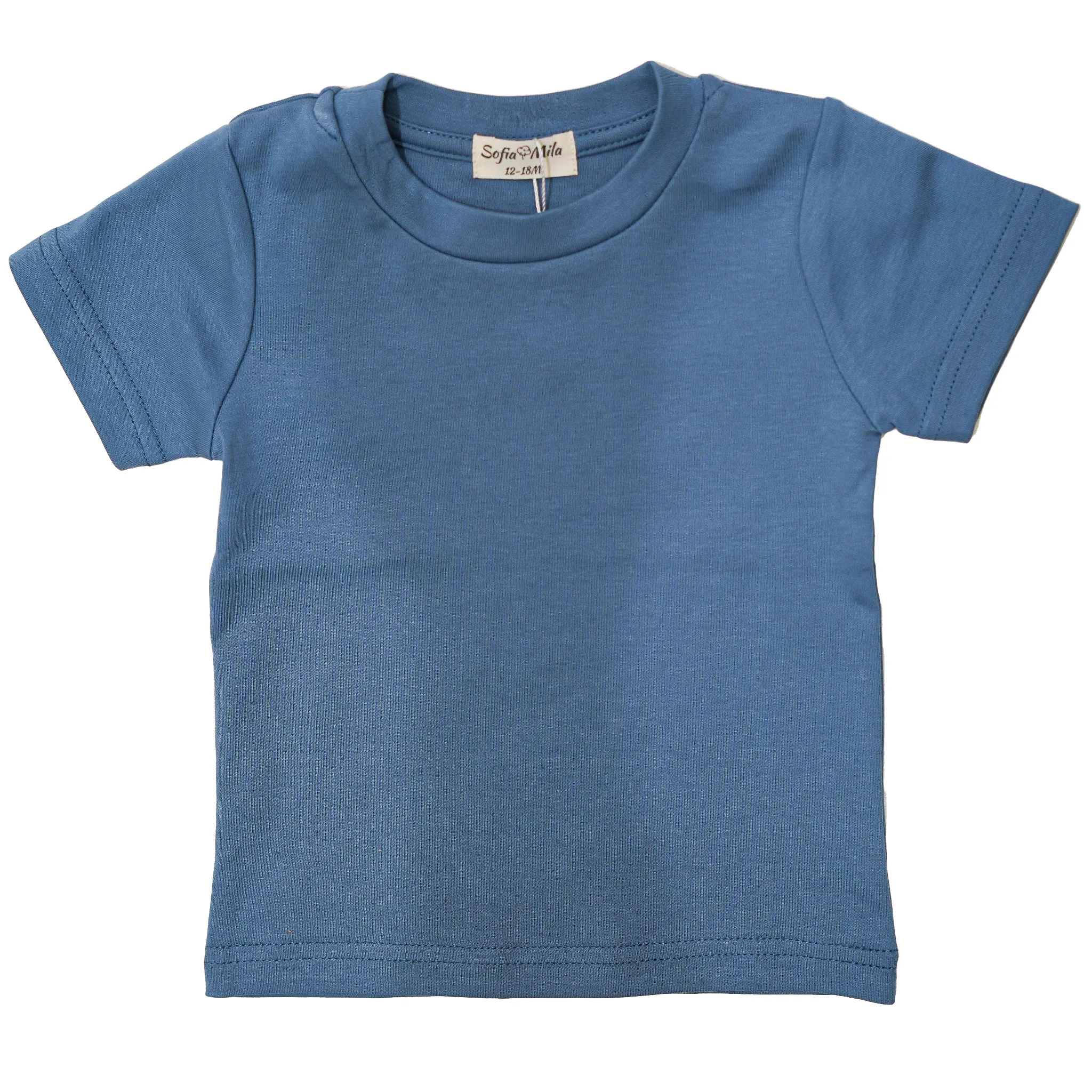 Organic Cotton Short Sleeve T-Shirt For Babies and Kids