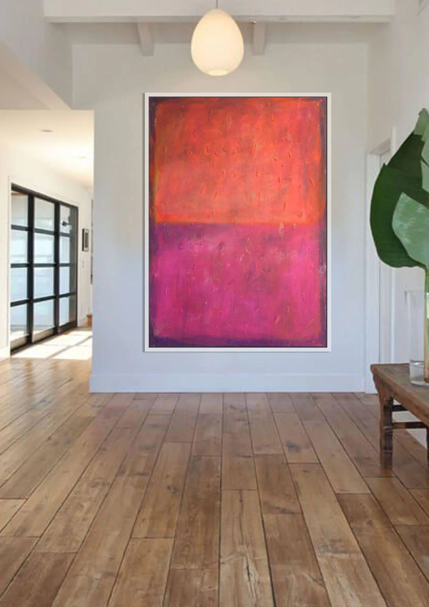 Original Orange Red Abstract art Painting | Wall Decor on Canvas Acrylic Oil Contemporary Extra Large Abstract Art, Texture Painting