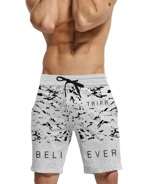 Printed Men Grey Regular Shorts