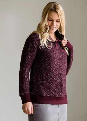 Quilted Pullover Pocket Sweater - FINAL SALE