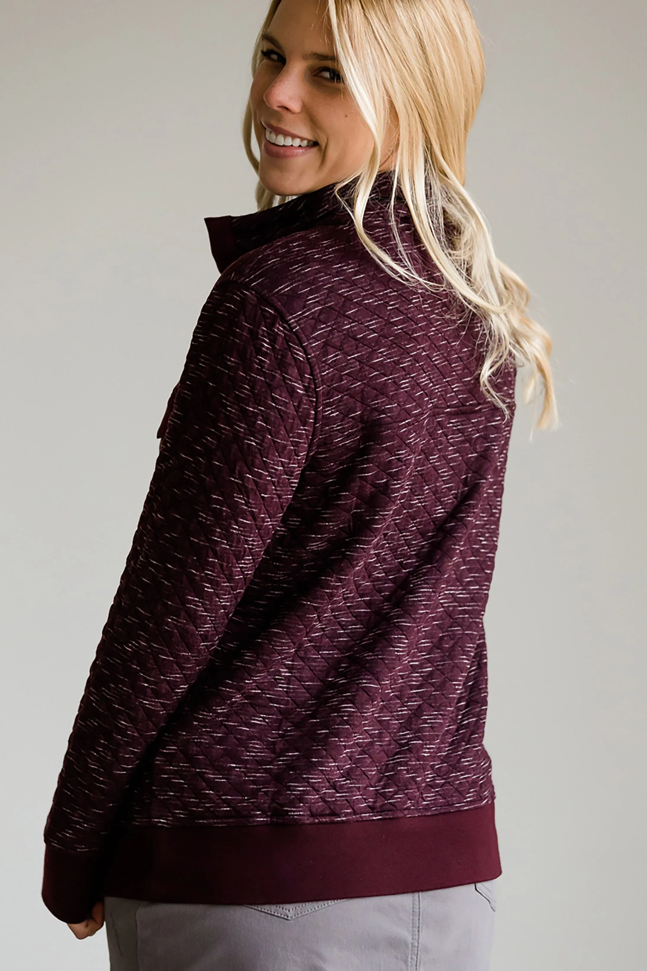 Quilted Pullover Pocket Sweater - FINAL SALE