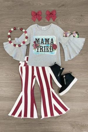 "Mama Tried" Denim Bell Bottom Set