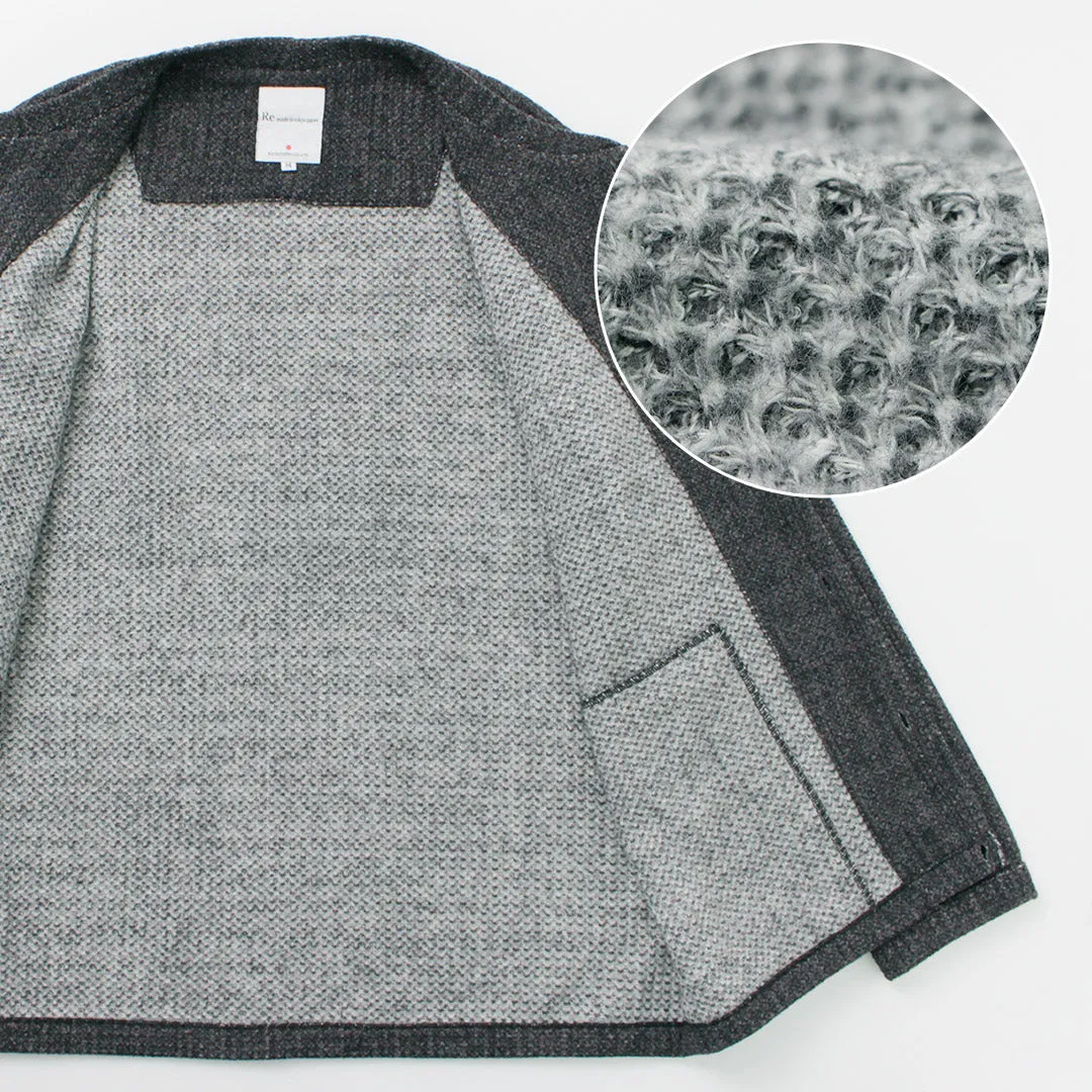 RE MADE IN TOKYO JAPAN / Glen Check Fleece Cardigan