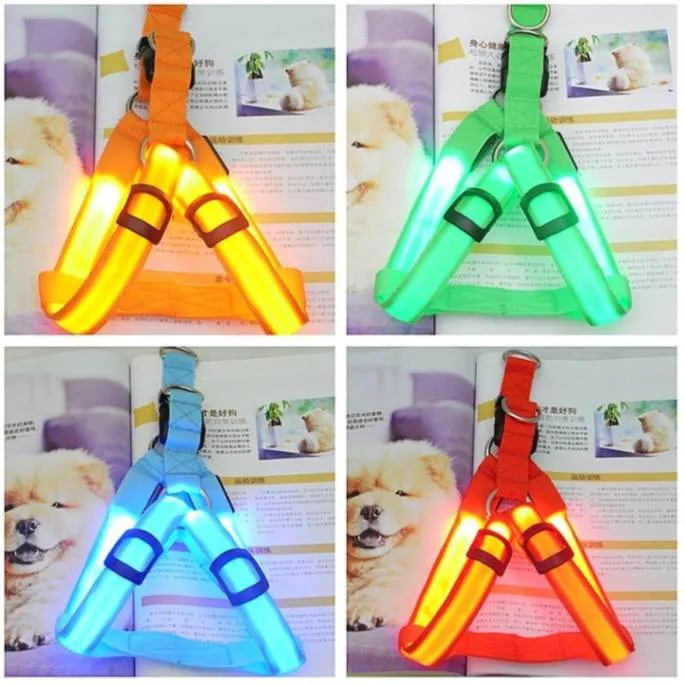 Rechargeable LED Dog Harness - Bright & Safe Walks, Day or Night!