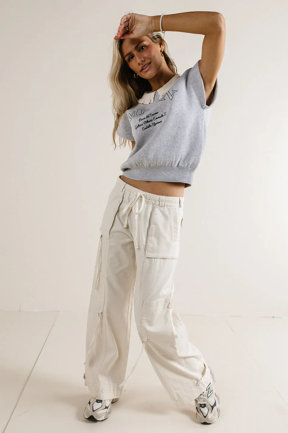 Savannah Cargo Pants in Cream - FINAL SALE