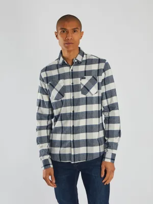 Sawyer LS Shirt Navy Check