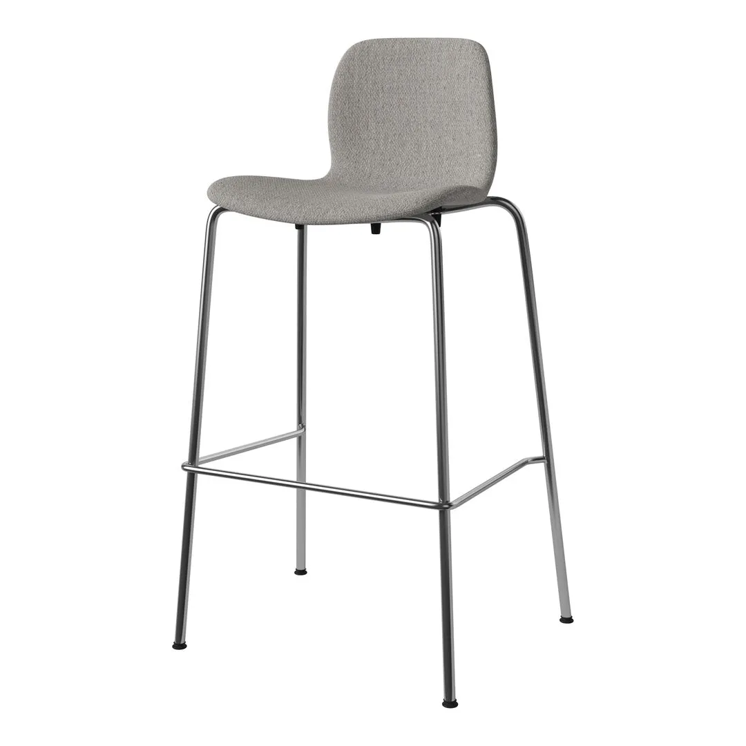 Seed Bar Chair - Upholstered - Chrome Base