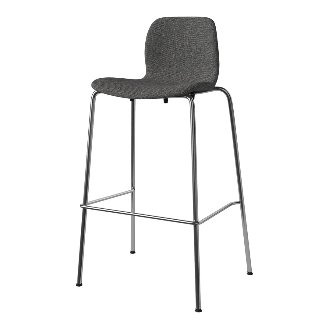 Seed Bar Chair - Upholstered - Chrome Base