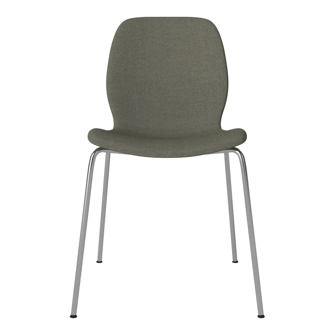 Seed Dining Chair - Upholstered - Chrome Base