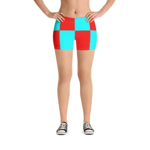 Shorts Teal and Red