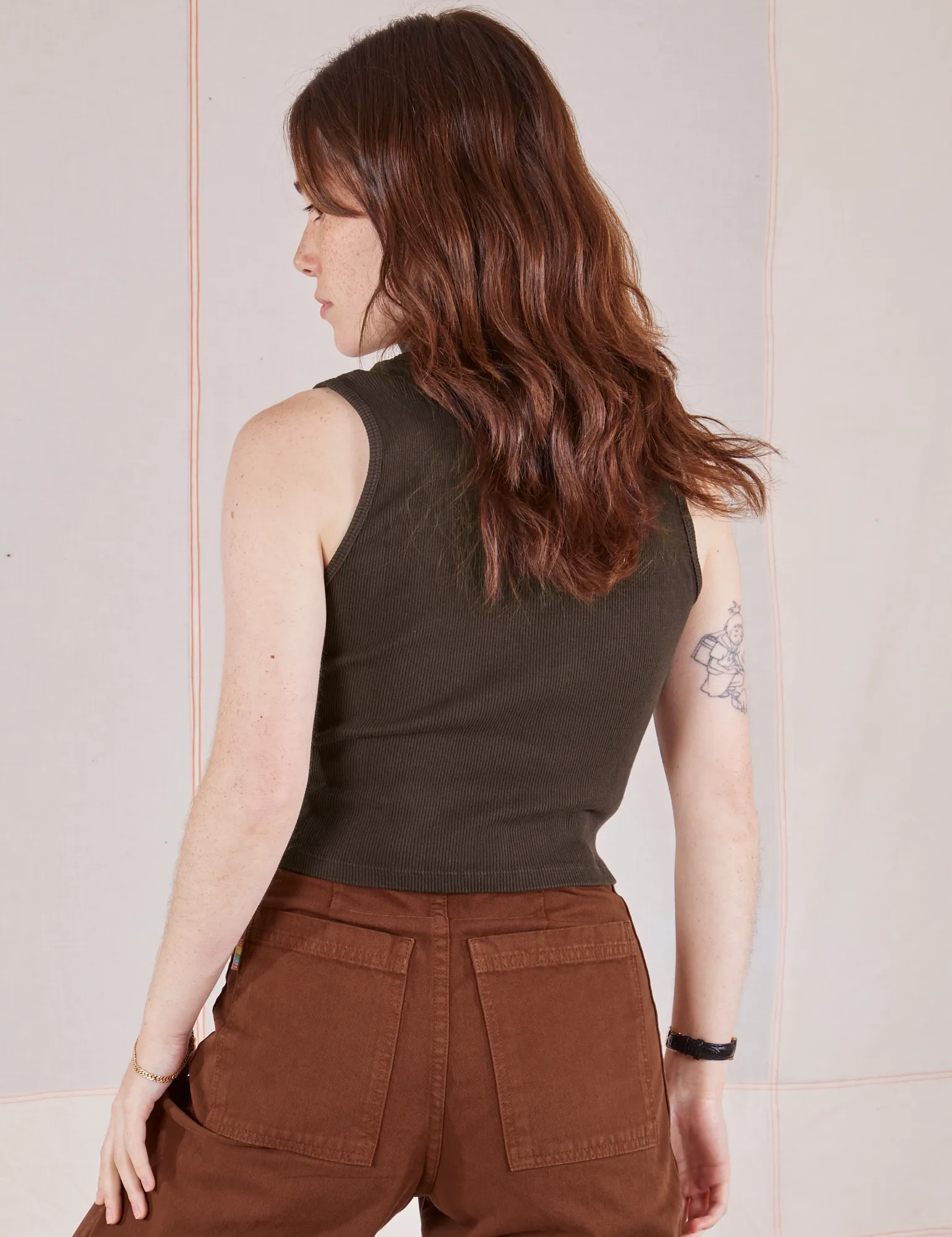 Sleeveless Essential Turtleneck - Espresso Brown