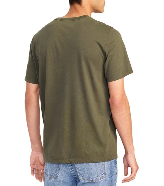 Soft-Washed Crew-Neck T-Shirt for Men Heritage Green