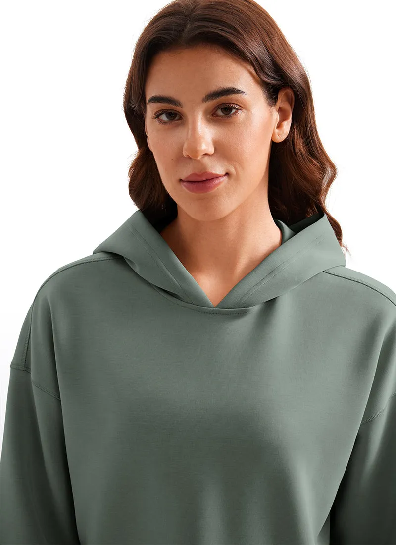 SoftAura Cropped Pullover Hoodies