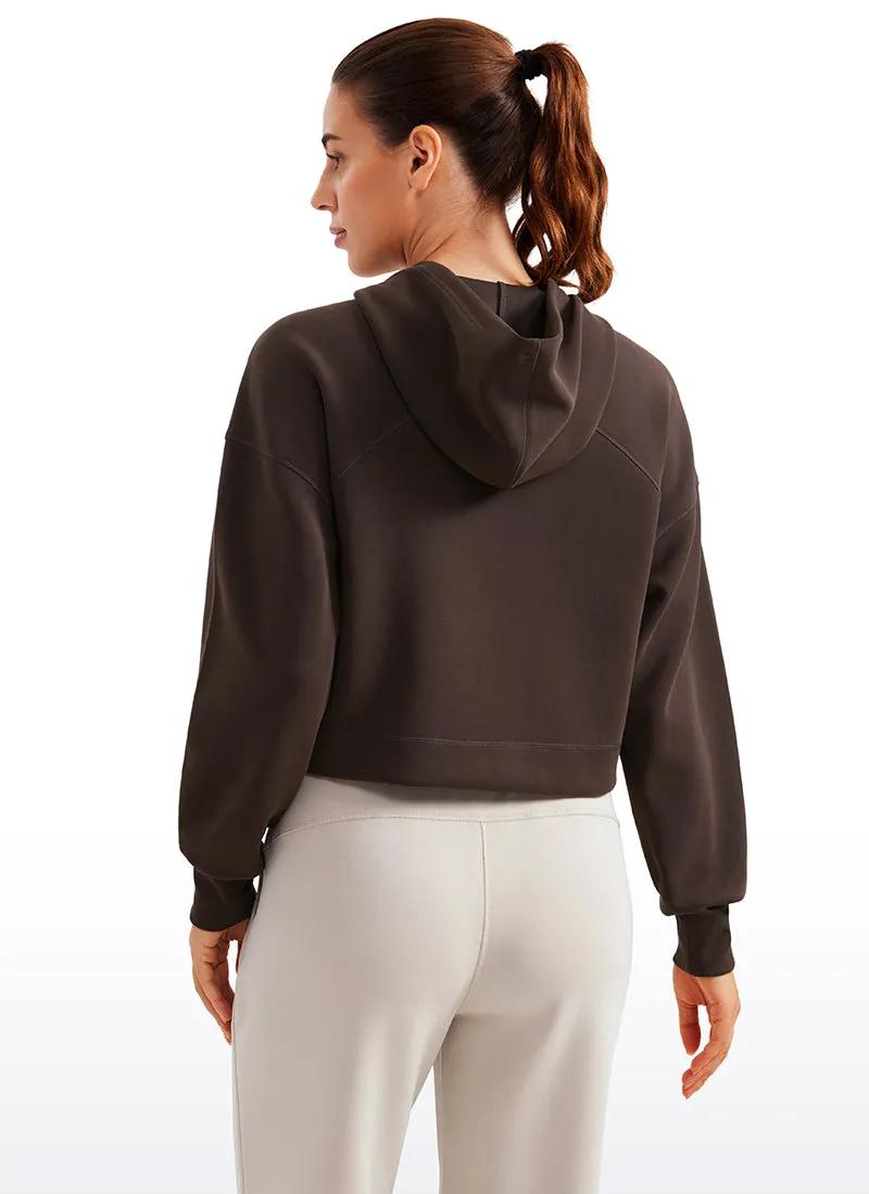 SoftAura Cropped Pullover Hoodies