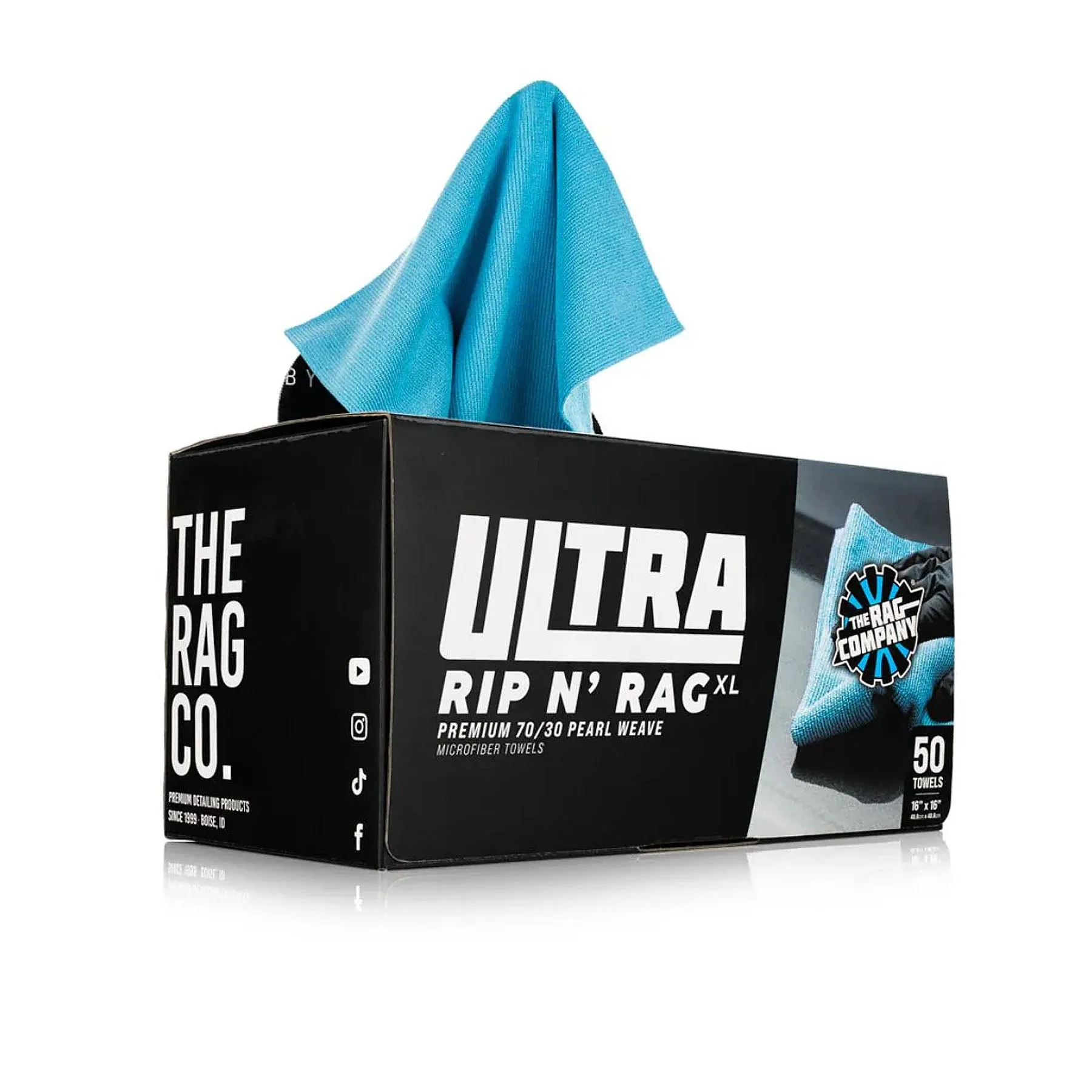 The Rag Company Ultra Rip N' Rag XL Multipurpose Microfiber Towels 40x40