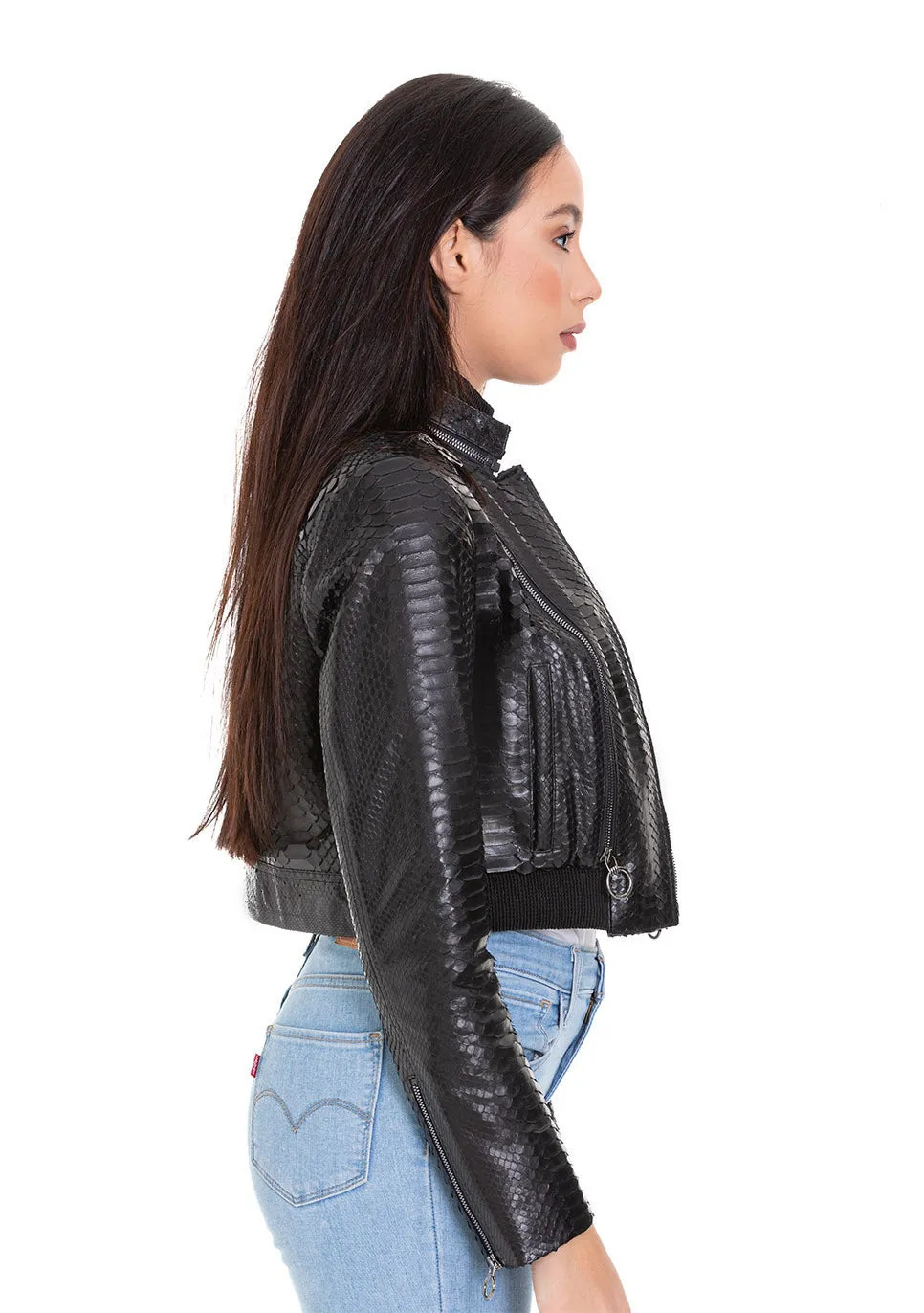 The Torre Pyht Leather Women Jacket