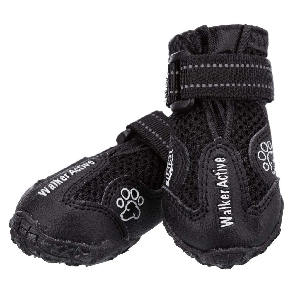 Trixie Walker Active Protective Boots for Dogs (Black) - Set of 2