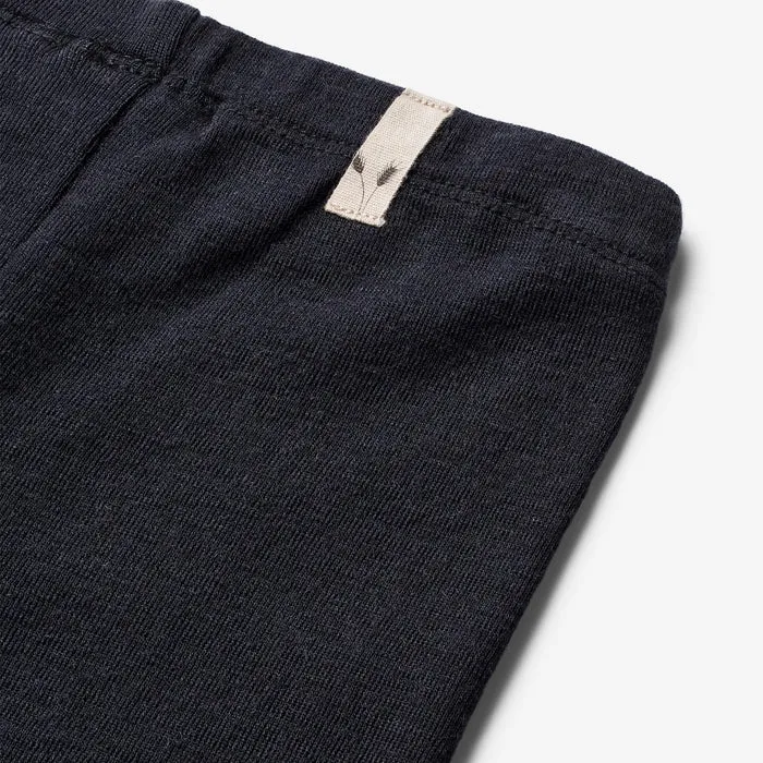 Wheat - Navy Merino Leggings