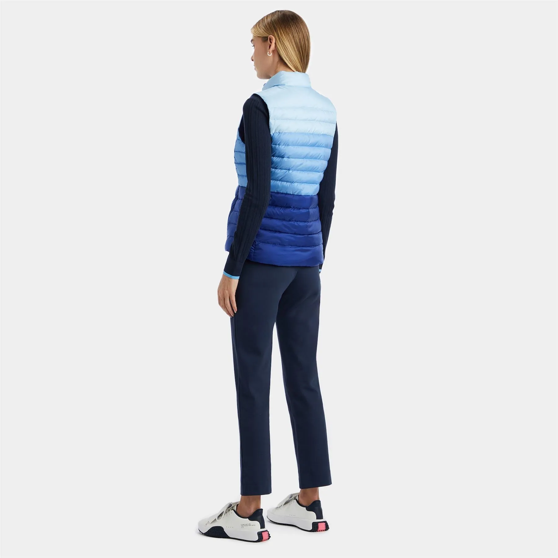 Womens Colour Block Lightweight Down Puffer Vest Baja - SS24