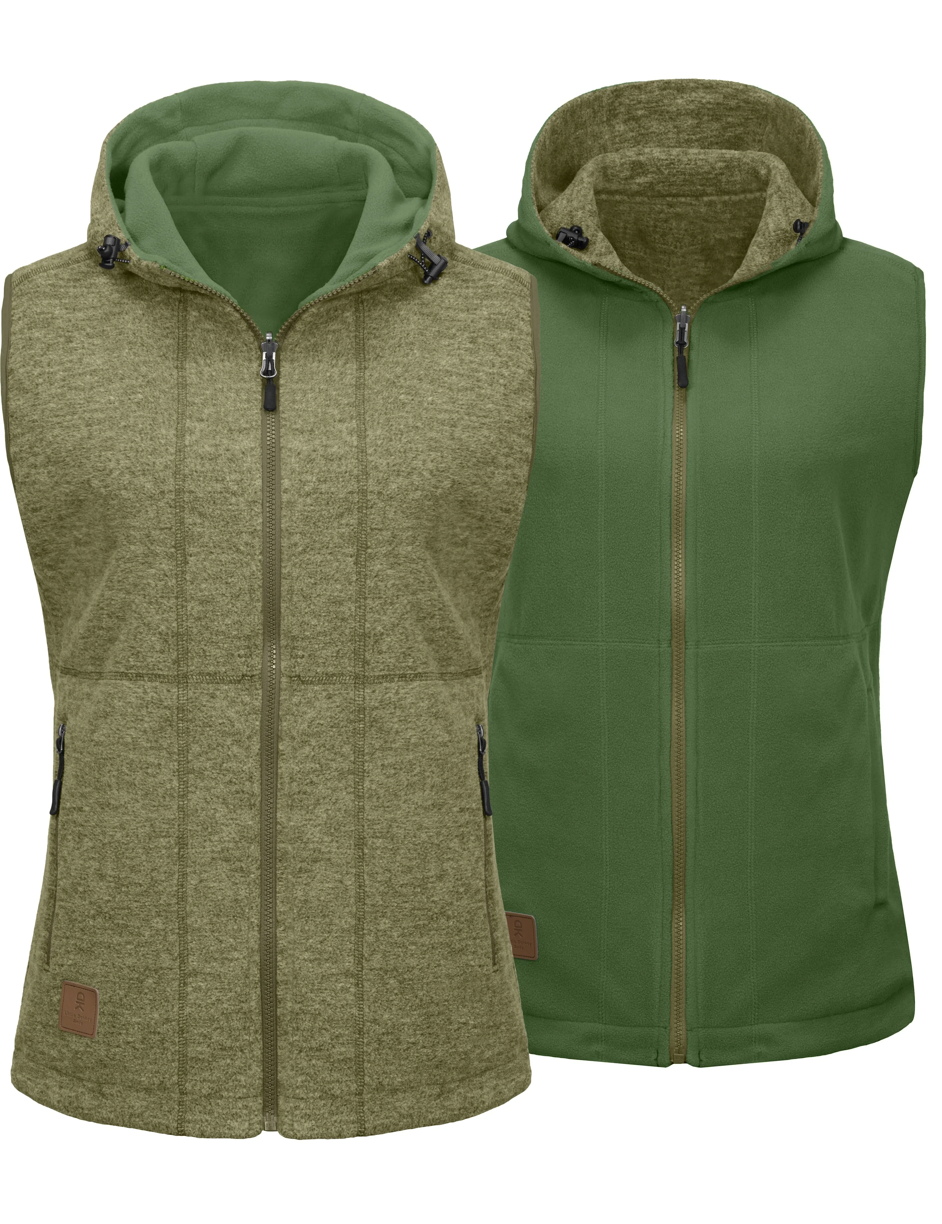 Women's  Lightweight Reversible Fleece Hood Vest