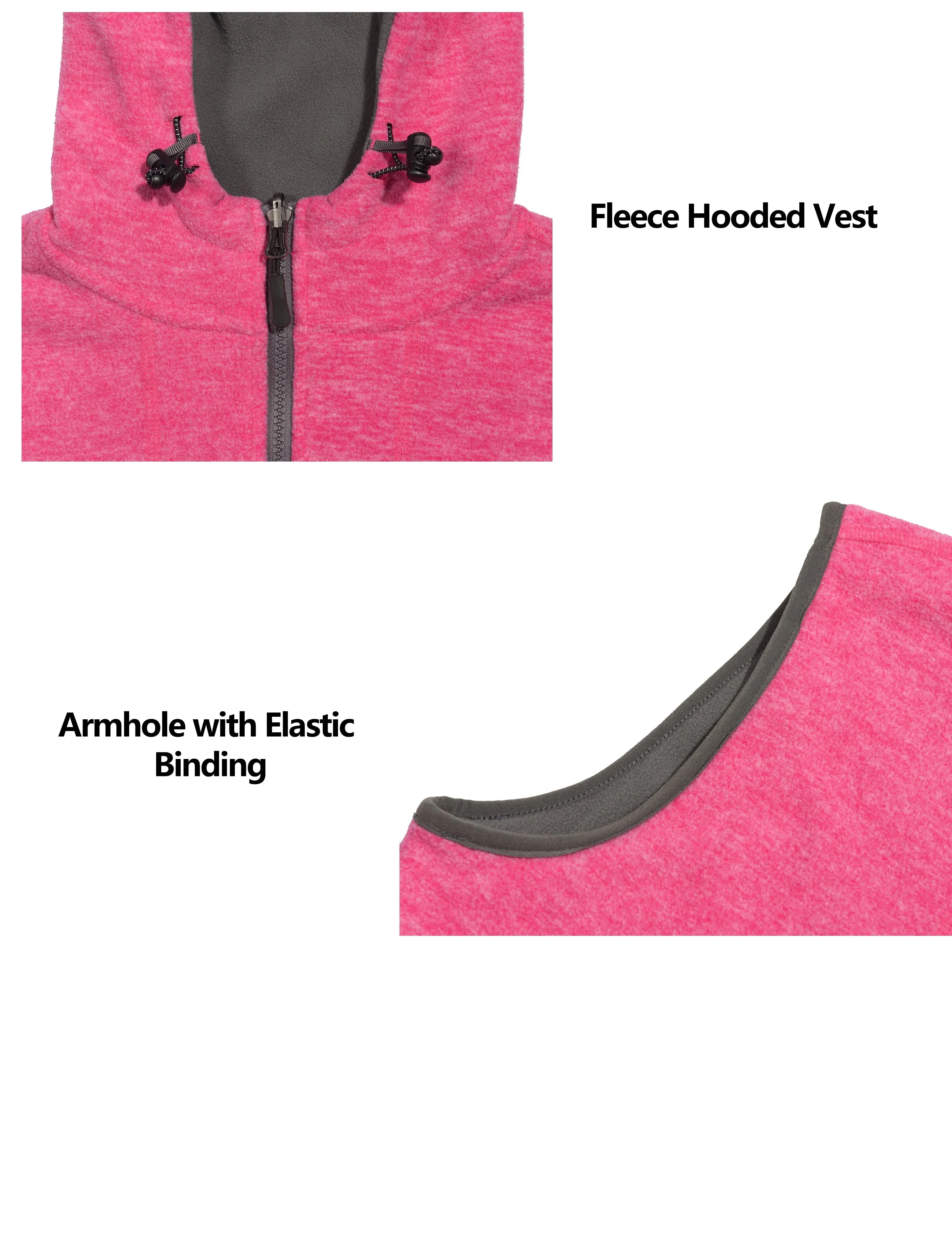 Women's  Lightweight Reversible Fleece Hood Vest