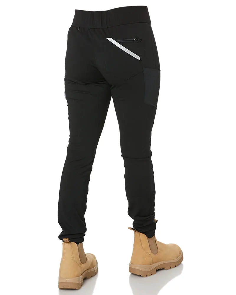 Womens Work Stretch Leggings - Black