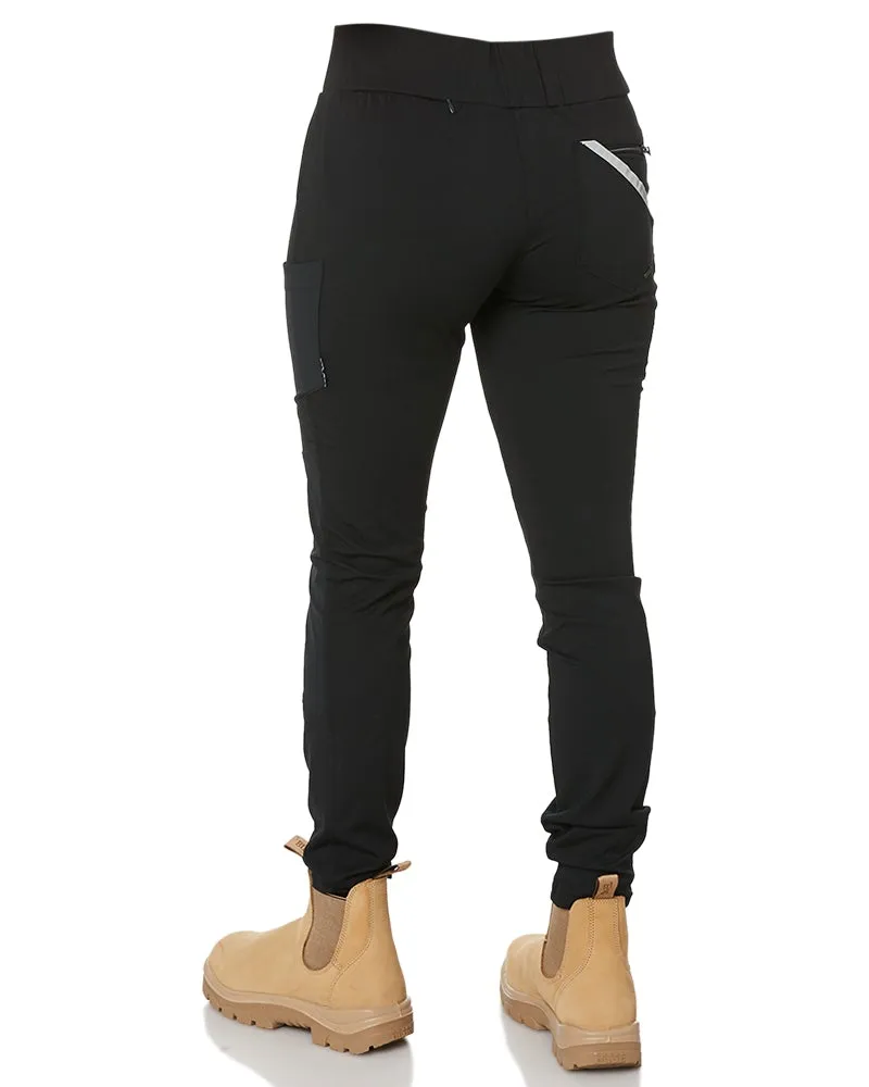 Womens Work Stretch Leggings - Black