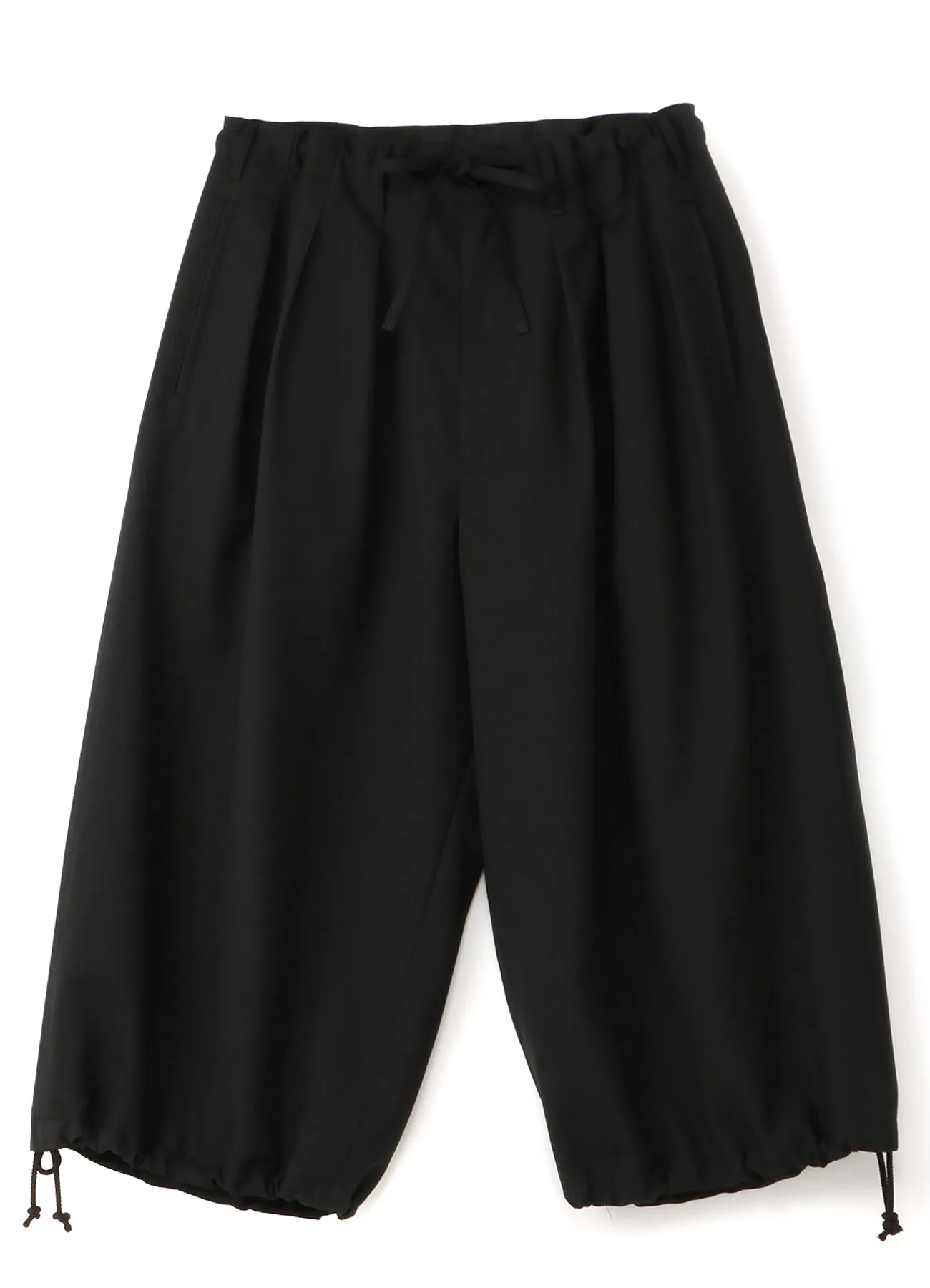 WOOL/POLYESTER GABARDINE BALLOON PANTS