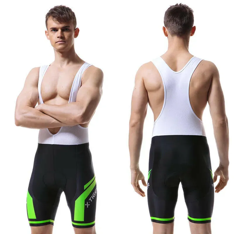 X-TIGER Cycling Bibs Shorts Summer Bike Breathable Men's 5D Gel Padded Bike Tights Triathlon Man Pro Licra Bicycle Shorts